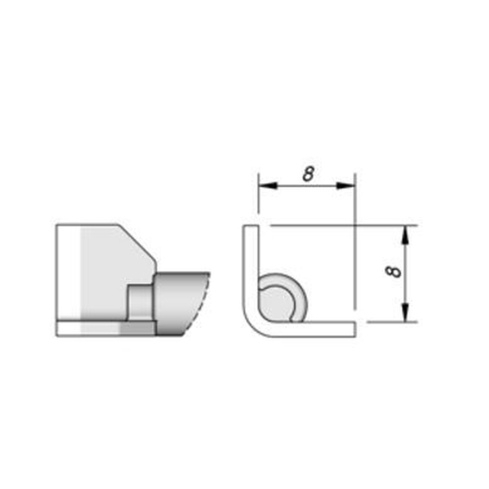 Наконечник JBC C420-279 QFP/PLCC 8,0 x 8,0 мм