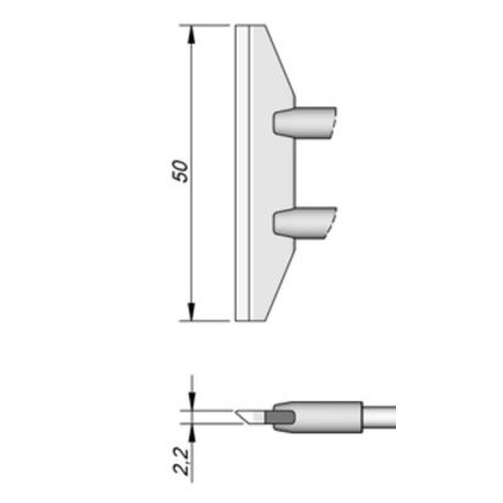 Наконечник JBC C420-283 лопатка 50,0 мм