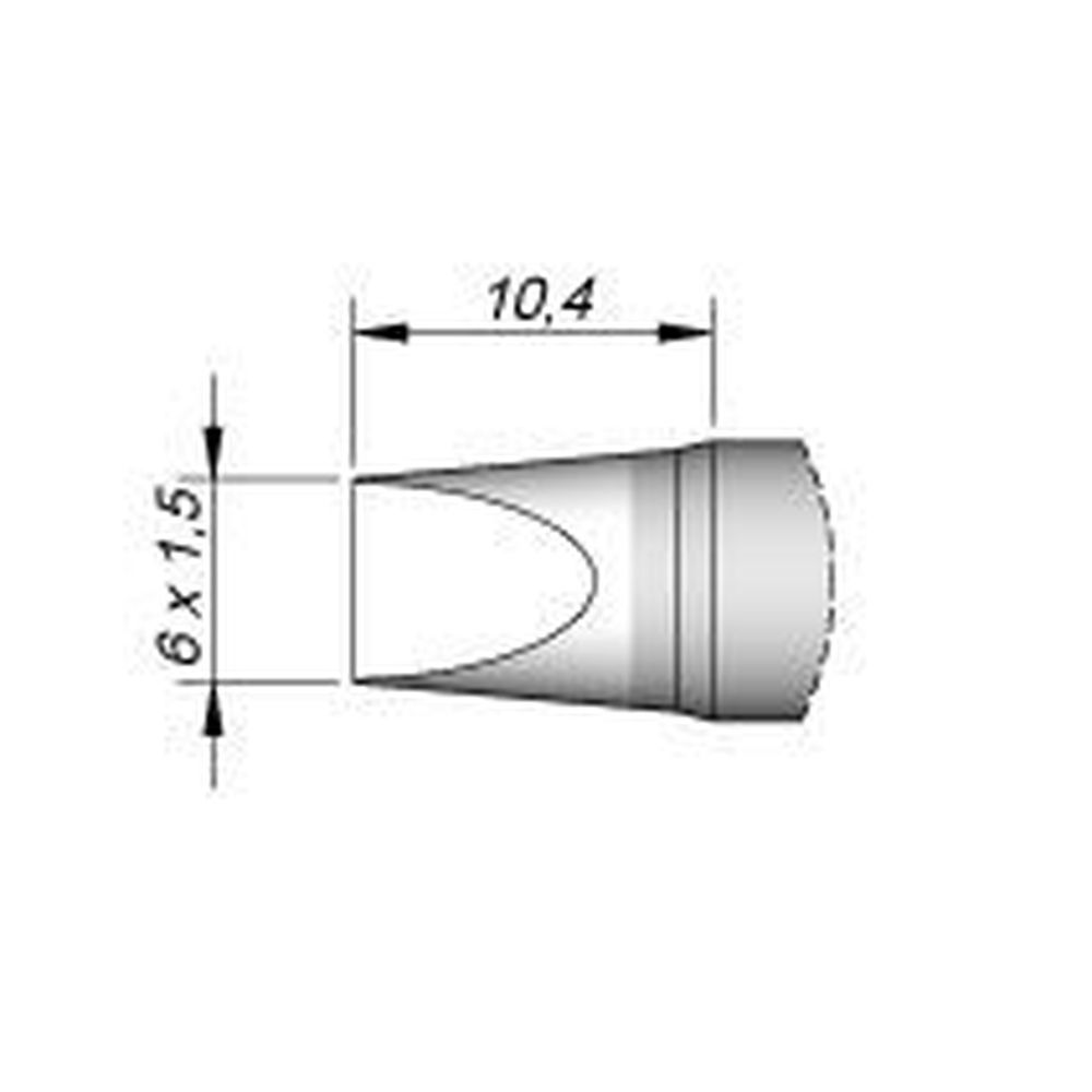 Наконечник JBC C470-002 клиновидный 6,0 х 1,5 мм
