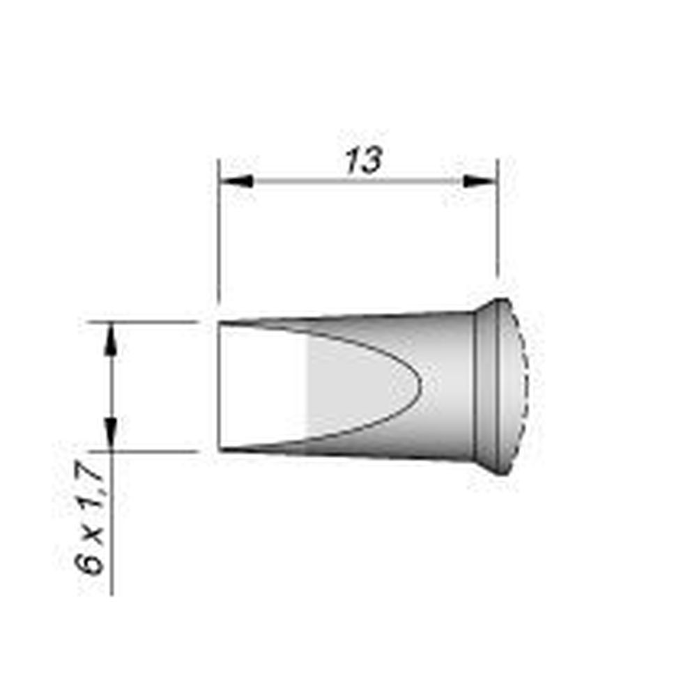 Наконечник JBC C470-015 клиновидный 6,0 х 1,7 мм