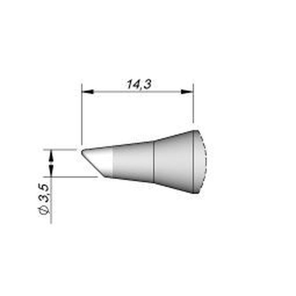 Наконечник JBC C470-019 скошенный 3,5 мм