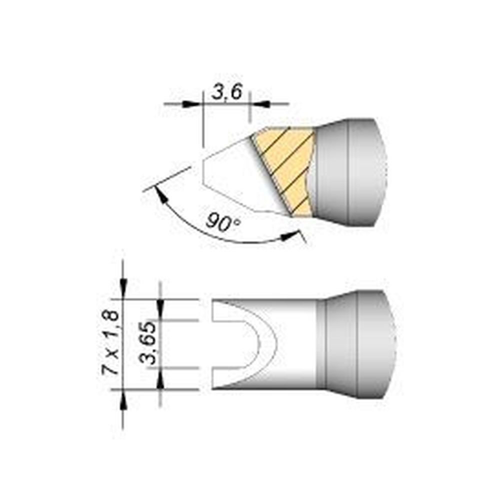 Наконечник JBC C470-033 для пайки кабелей и соединений 3,65 мм