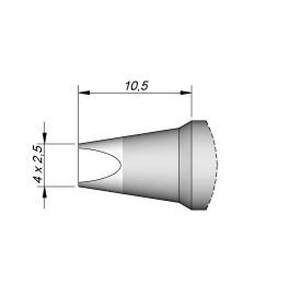 Наконечник JBC C470-035 клиновидный 4,0 х 2,5 мм