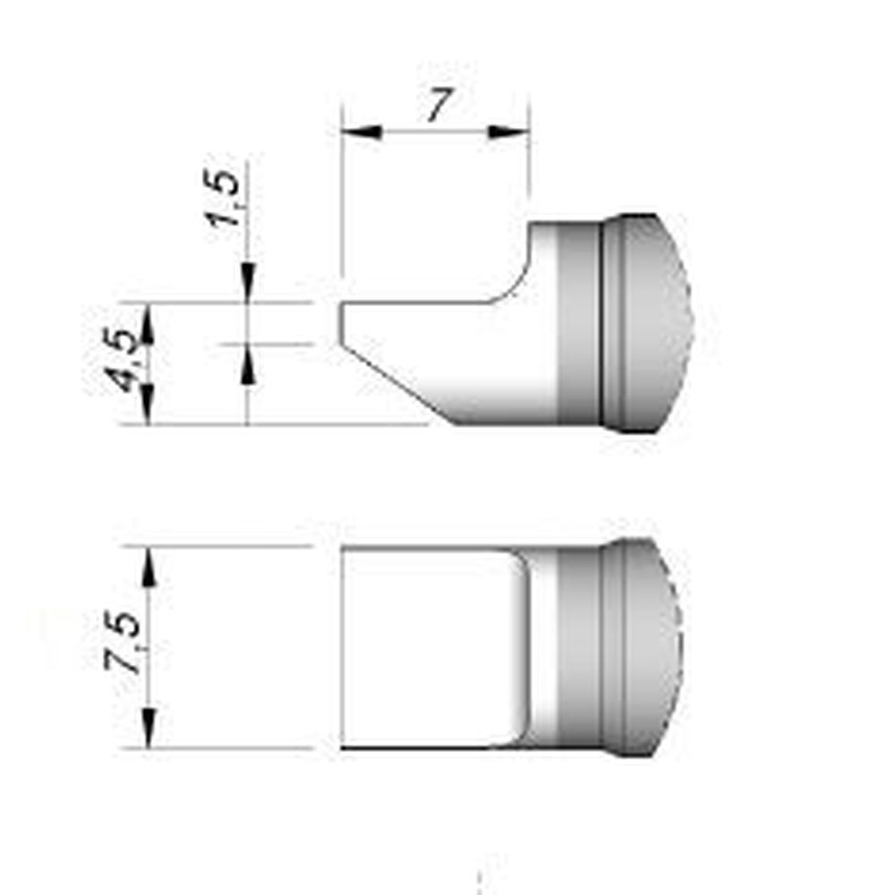 Наконечник JBC C470-046 лопатка 7,5 мм