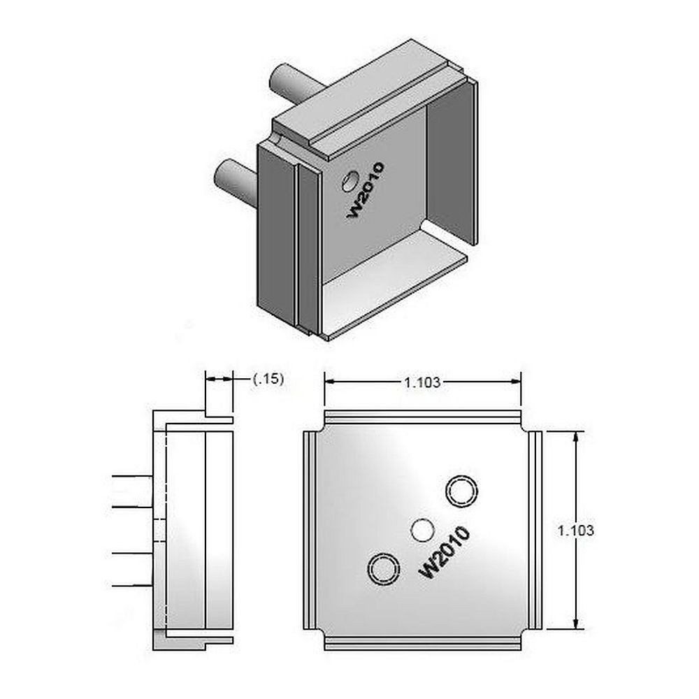 PACE 1124-2010. Наконечник TP100 QFP28MMX28MMX2.6/3.2MM
