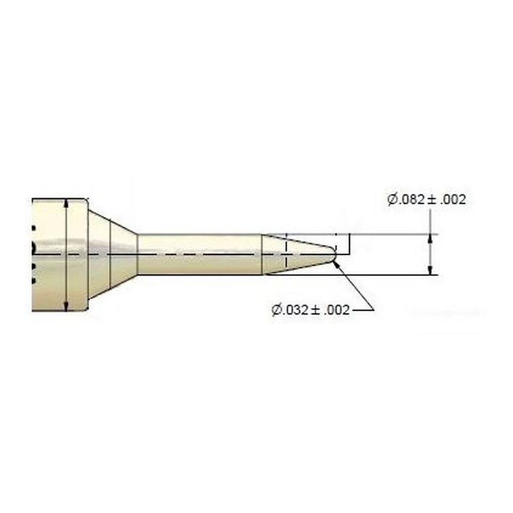 PACE 1128-0001. Наконечник WJS HP 0.8мм конический удлин.