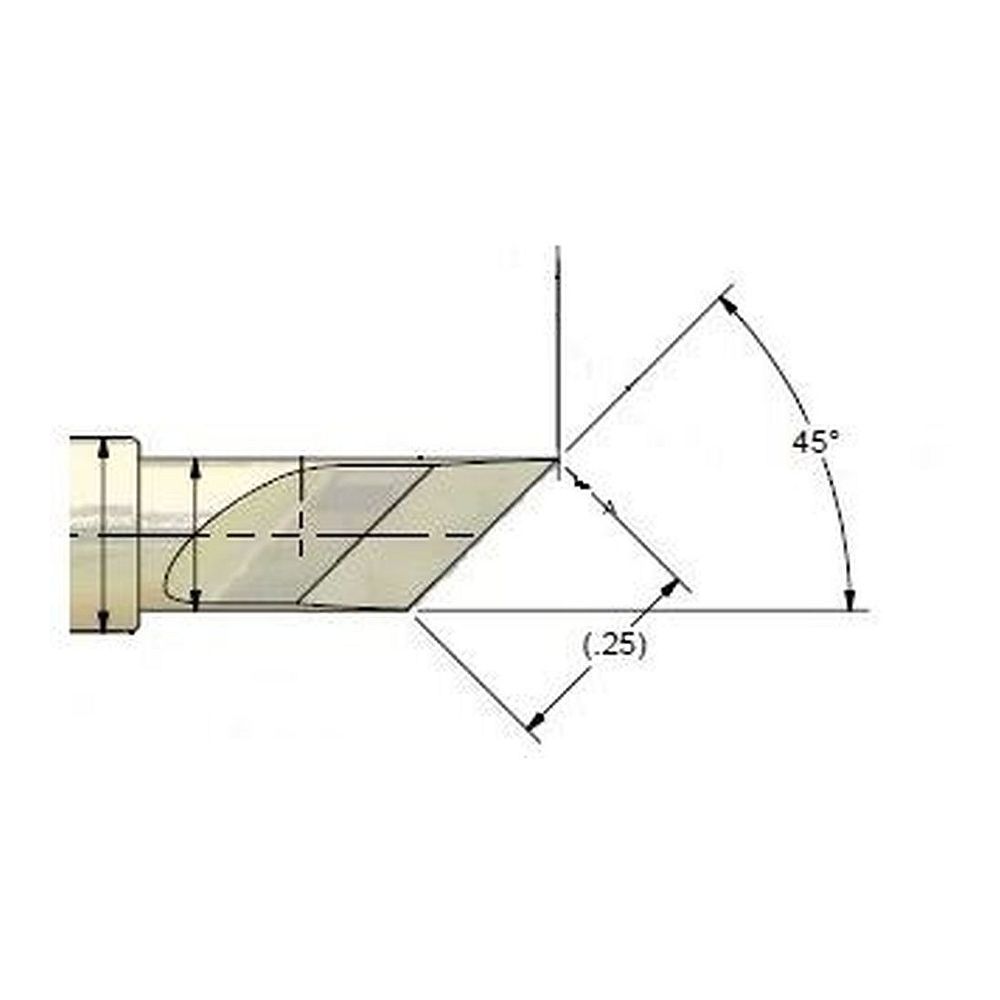 PACE 1128-0037. Наконечник WJS HP 6.4мм ножевидный