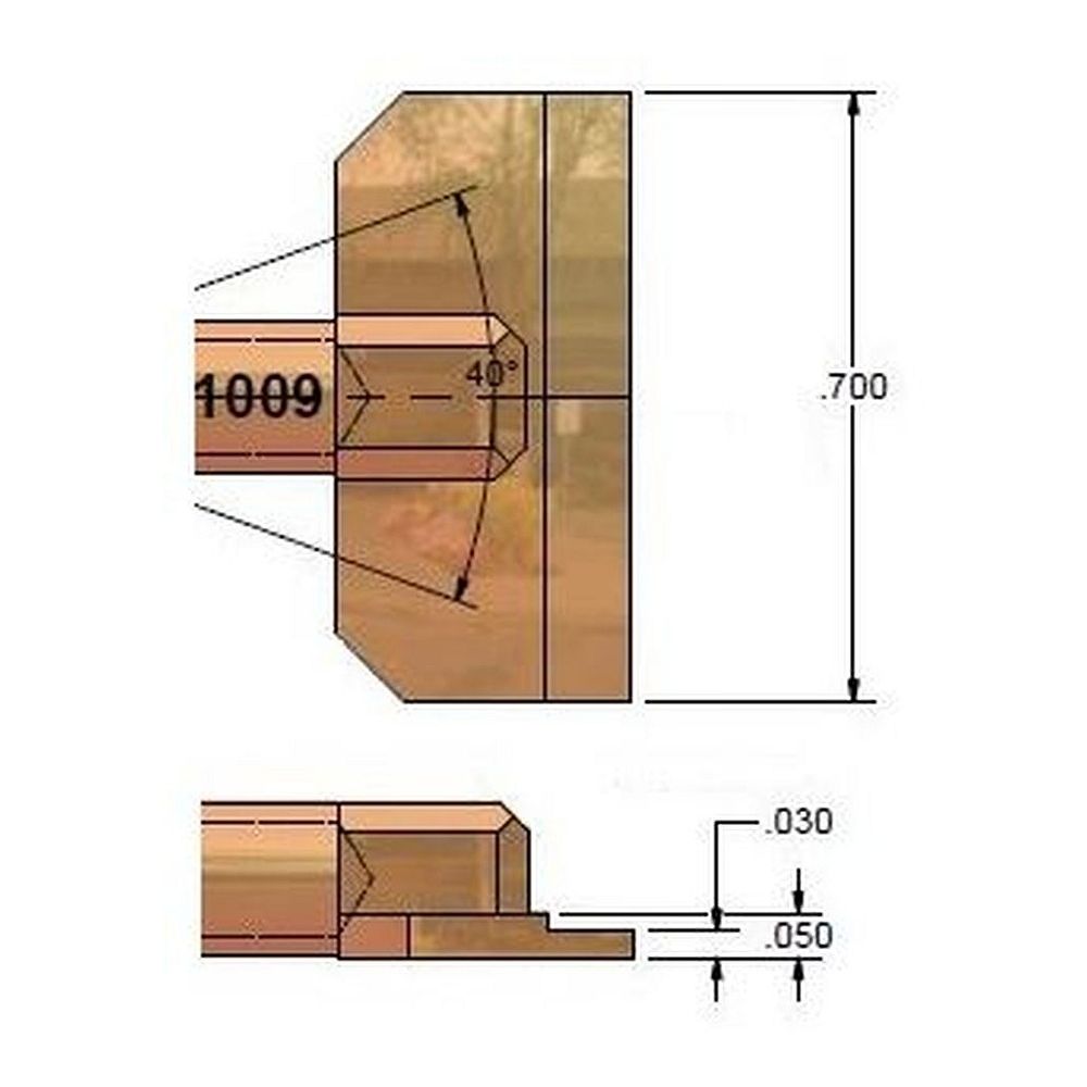 PACE 1128-1009. Наконечник WJS для MT100 0.7х18.0мм