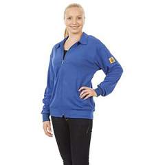 Warmbier 2671.SJ.B.S. Warmbier ESD-Sweatjacke, Größe S, blau