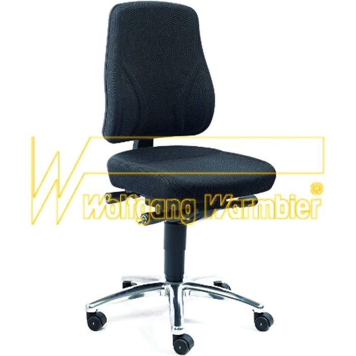 Warmbier 1700.KS.S. Drehstuhl Comfort, Standard mit Rollen, ESD, schwarz
