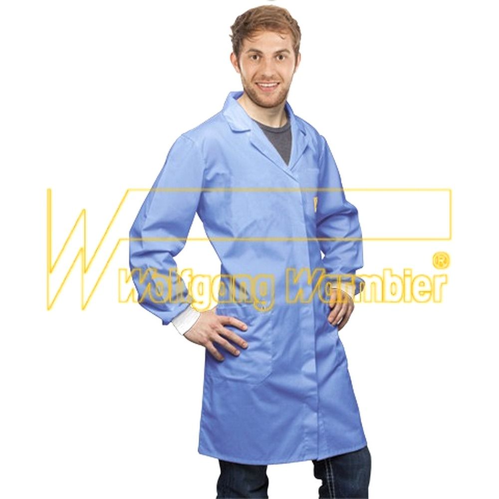 Warmbier 2635.AM160.C.XS. ESD Arbeitsmantel, XS, blau