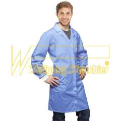 Warmbier 2635.AM160.C.XXL. ESD Arbeitsmantel, XXL, blau