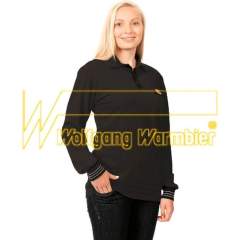 Warmbier 2649.P.XXXL. Warmbier ESD-Langarm-Polo-Shirt, Größe XXXL, schwarz
