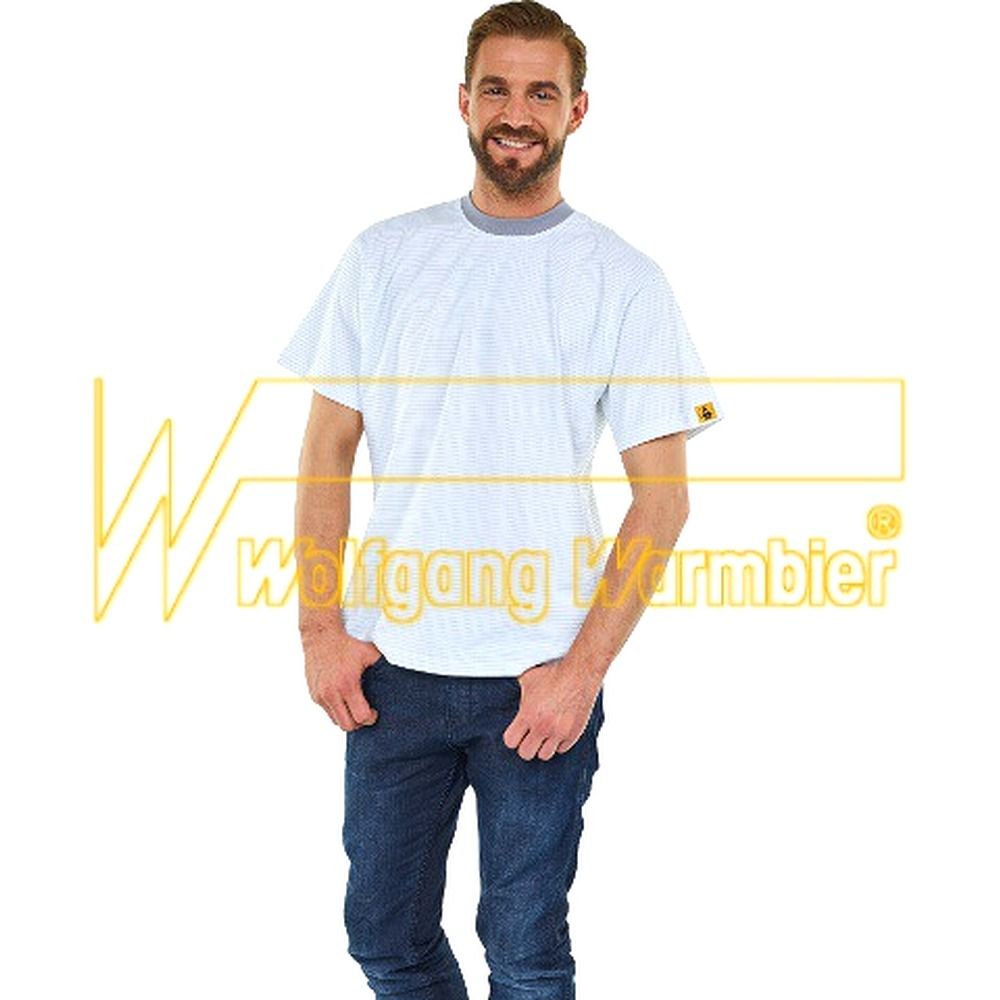 Warmbier 2653.T.4XL. ESD-T-Shirt rundhals, 4XL, weiß