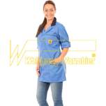 Warmbier 2660.KL160.B.XS. ESD Arbeitsmantel, XS, blau