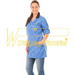 Warmbier 2660.KL160.B.XXXXXL. ESD Arbeitsmantel, 5XL, blau