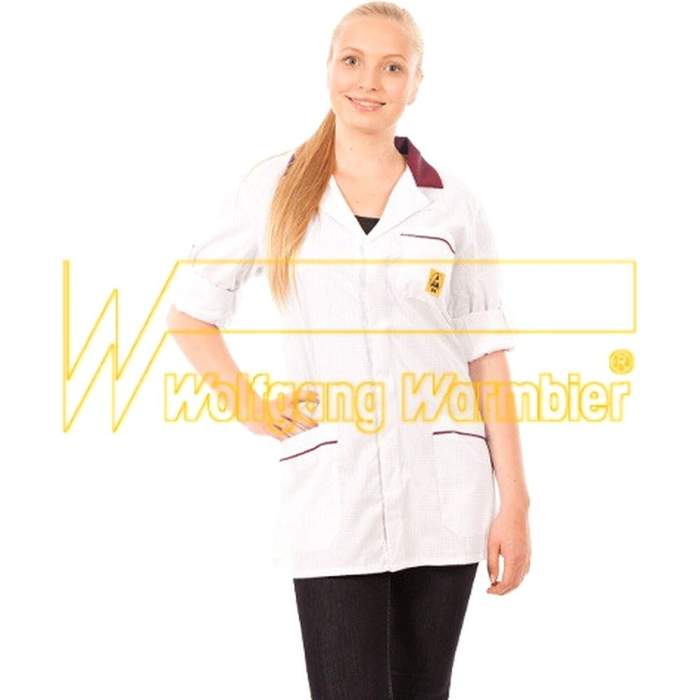 Warmbier 2660.KL160.W.BX.XXXL. ESD Arbeitsmantel, XXXL, weiß