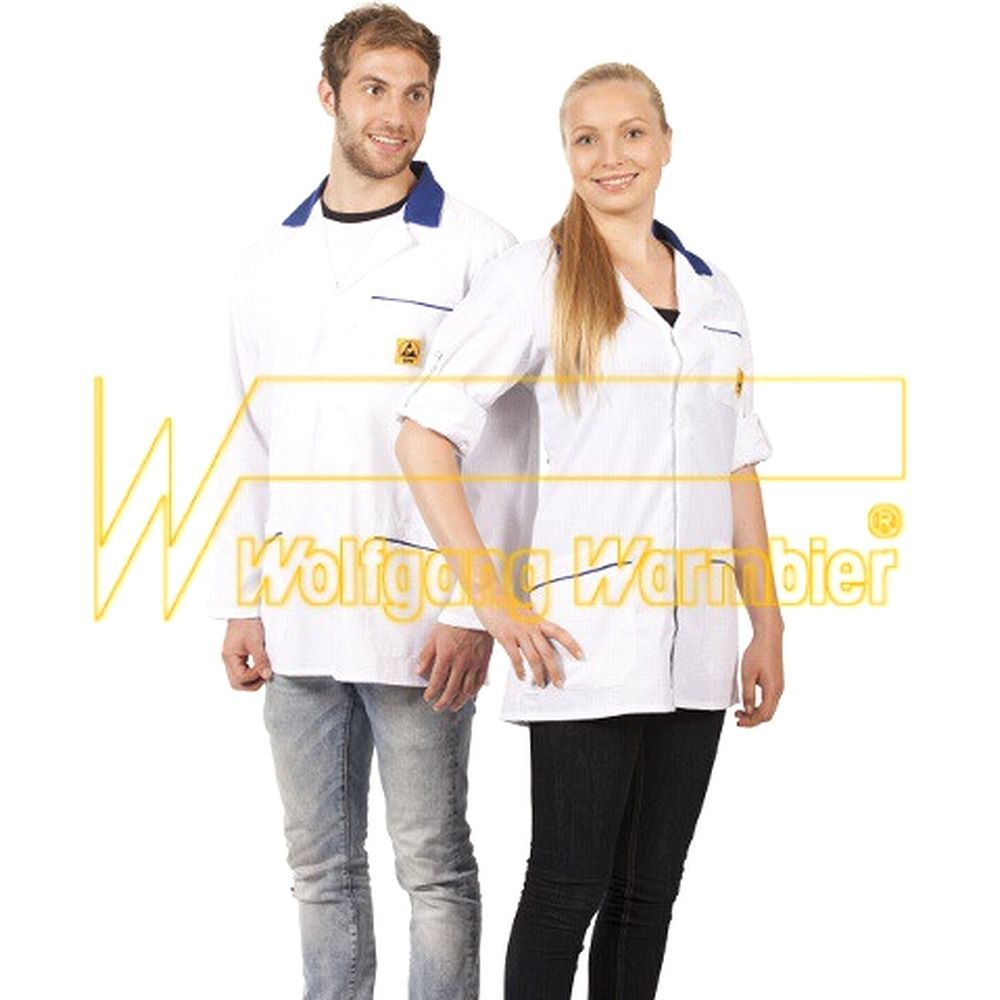 Warmbier 2660.KL160.W.M. ESD Arbeitsmantel, M, weiß