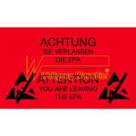 Warmbier 2850.150300.R.DE. Warnaufkleber, ESD, 150 x 300 mm