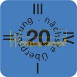 Warmbier 2850.6035.20.D. Aufkleber ESD-Prüfung 2020, deutsch