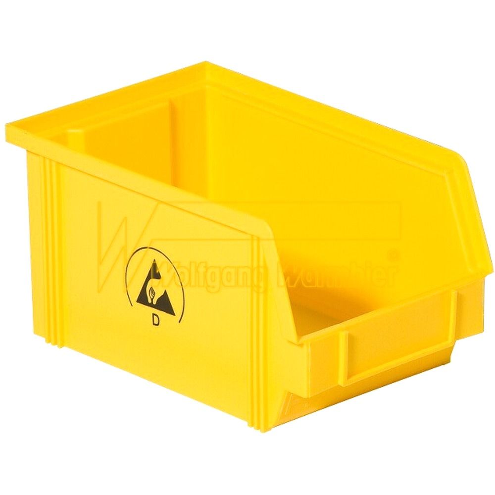 Warmbier 5321.Y.3Z. Warmbier IDP-STAT-Sichtlagerkasten, ESD, 350 x 200 x 145 mm, gelb