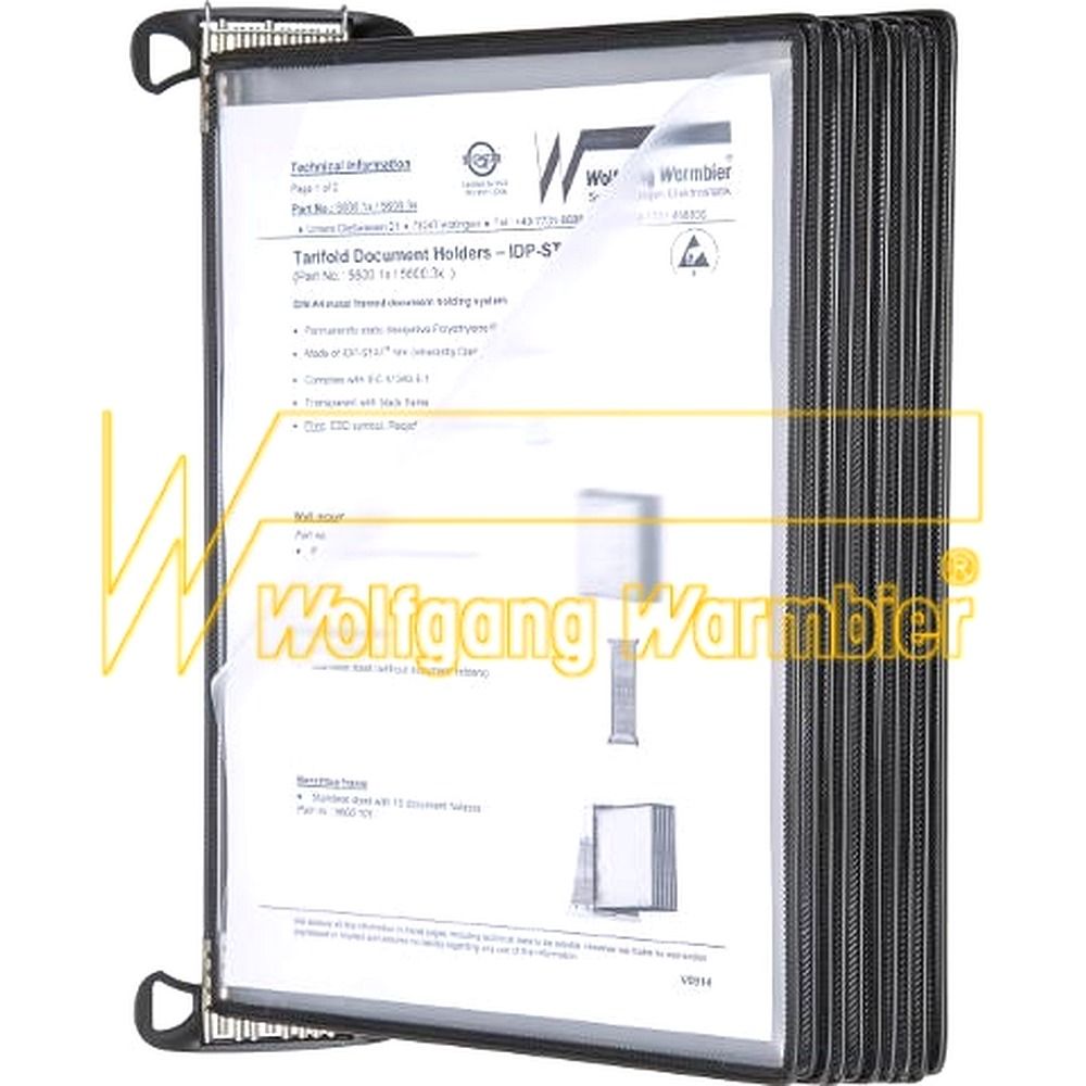 Warmbier 5600.150.M. Wandhaltersystem mit aufklappbaren Schwenktafeln