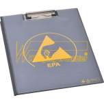 Warmbier 5710.CB.B. Clipboard mit Deckel, PVC IDP-STAT, ESD, schwarz