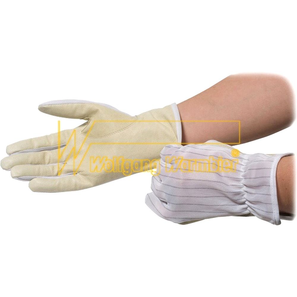 Warmbier 8745.PS500.L. Warmbier Handschuhe, Polyester/Leder, ESD, L